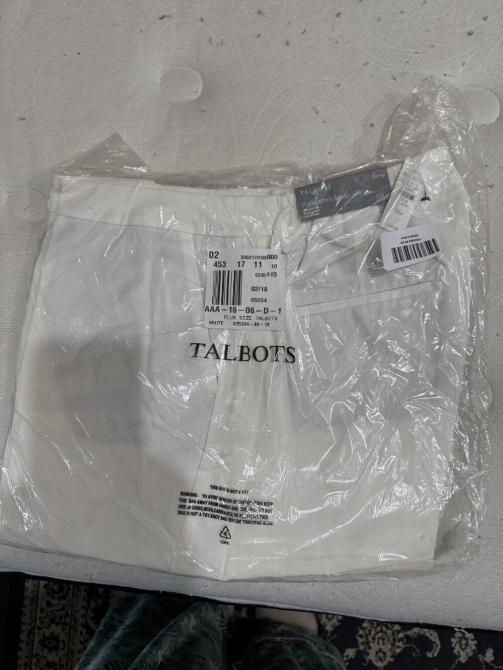 Talbots white pants